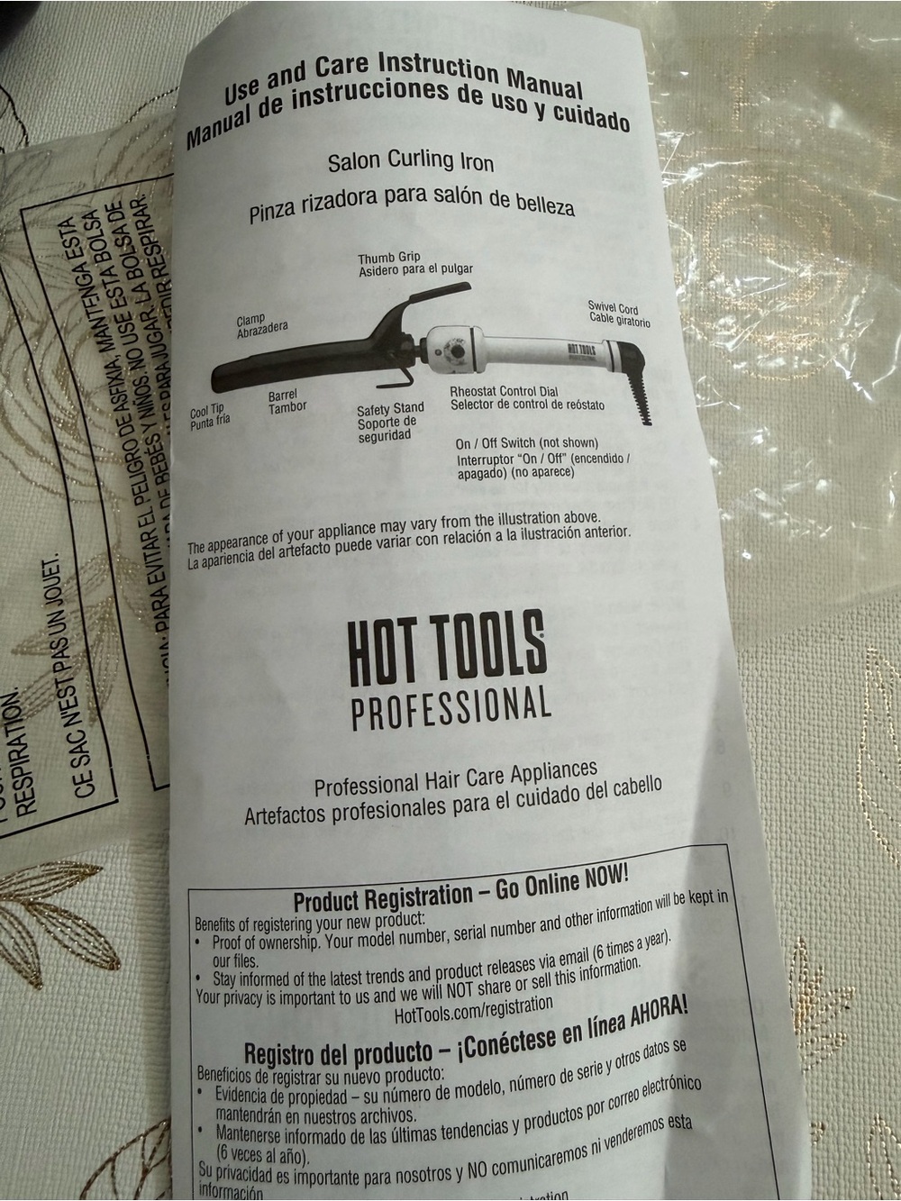 Hot Tools Professional Nano Ceramic 1-1/2" Curling Iron / Wand - Model HTBW46 - Picture 8 of 8